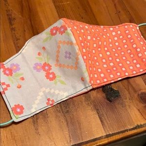 Geometric floral face mask